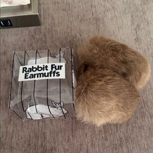 Real fur earmuffs